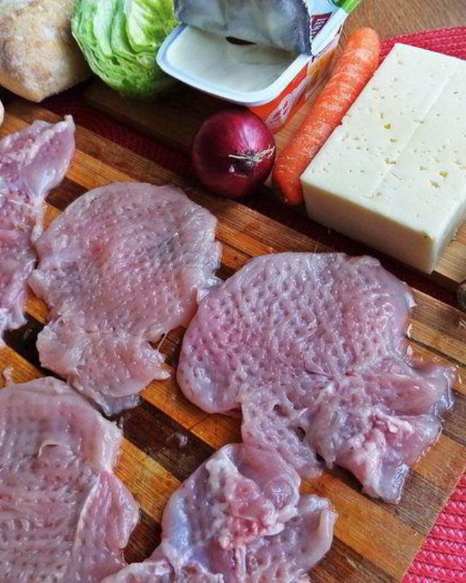 Рецепт двойного чикена-бургера на ржаной чиабатте