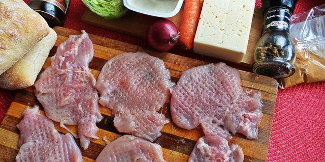 Рецепт двойного чикена-бургера на ржаной чиабатте