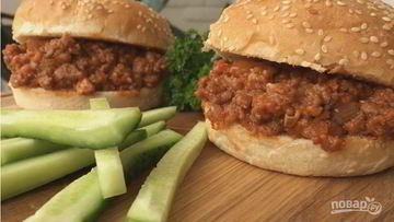 Рецепт Гамбургера Неряхи Джо