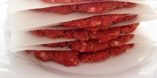 Рецепт котлеты для гамбургера