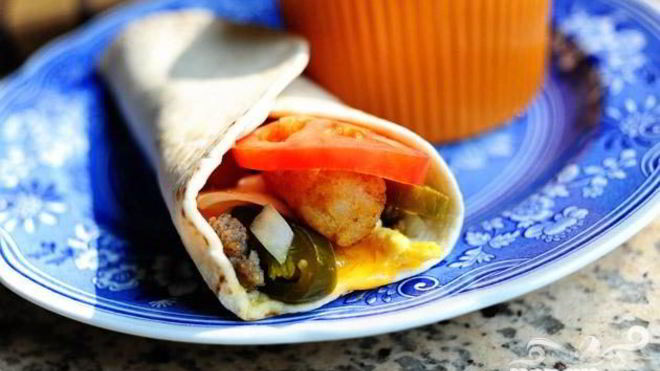 Рецепт буррито на завтрак