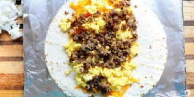 Рецепт буррито на завтрак