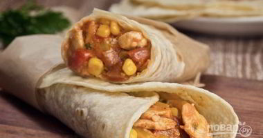 Рецепт Буррито острый