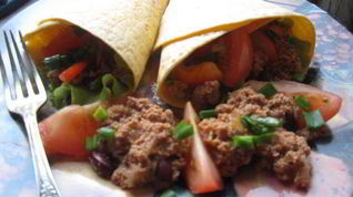 Рецепт Буррито с фасолью и фаршем