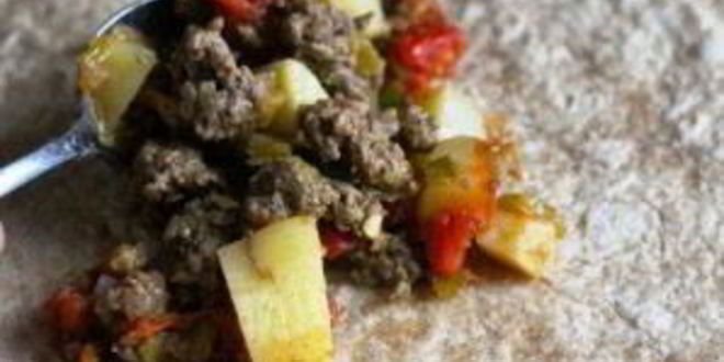 Рецепт буррито с говядиной и картофелем