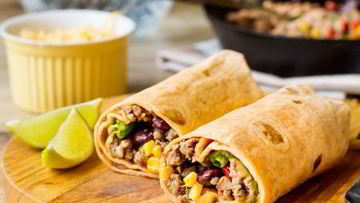 Рецепт Буррито с говядиной и красной фасолью