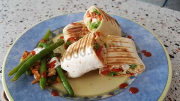 Рецепт Буррито с курицей и стручковой фасолью