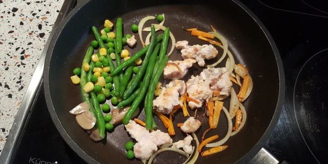 Рецепт буррито с курицей и стручковой фасолью