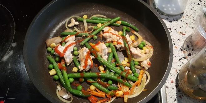 Рецепт буррито с курицей и стручковой фасолью