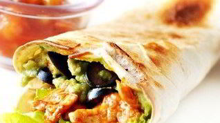 Рецепт Буррито с курицей на гриле и фасолью