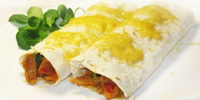 Рецепт Буррито с мясом и авокадо