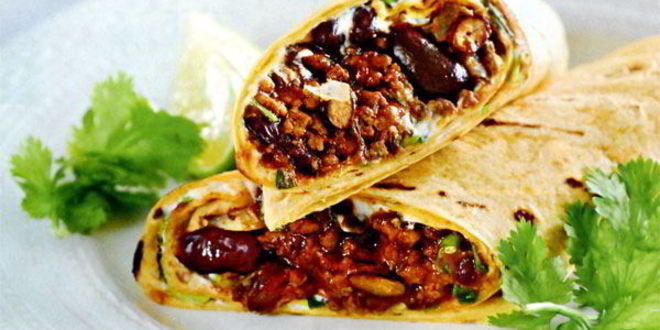 Рецепт Буррито с мясом и фасолью