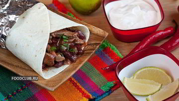 Рецепт Буррито с мясом