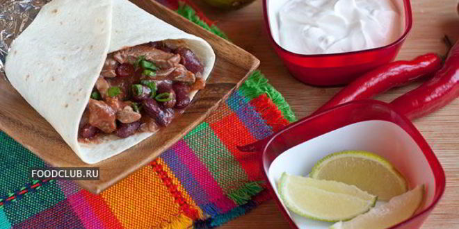 Рецепт буррито с мясом