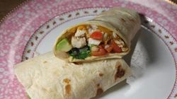 Рецепт Буррито с тыквой, курицей и фасолью