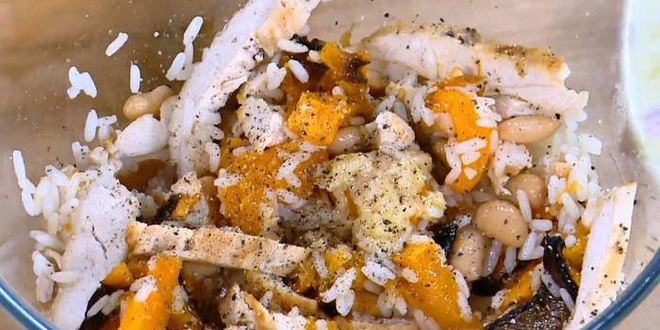 Рецепт буррито с тыквой, курицей и фасолью