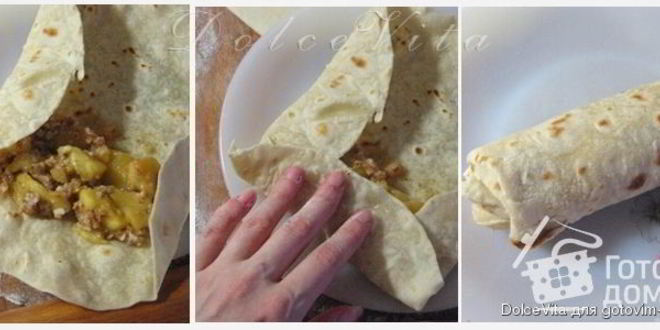 Рецепт буррито с яблоками