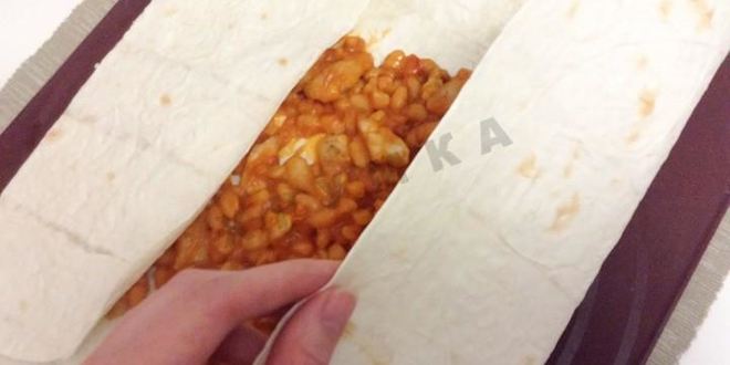 Рецепт буррито со свининой и фасолью