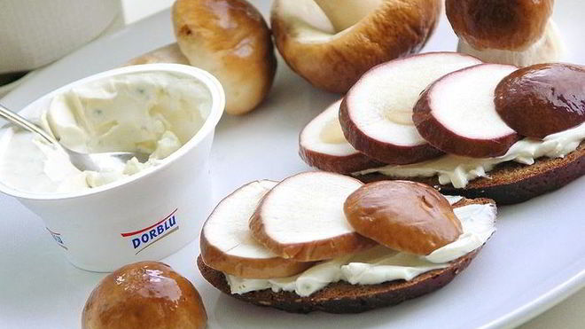 Рецепт бутерброда с белым грибом