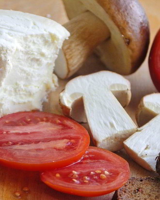 Рецепт бутерброда с белым грибом