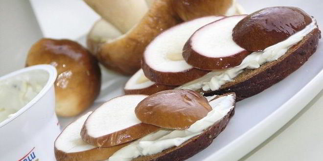 Рецепт бутерброда с белым грибом