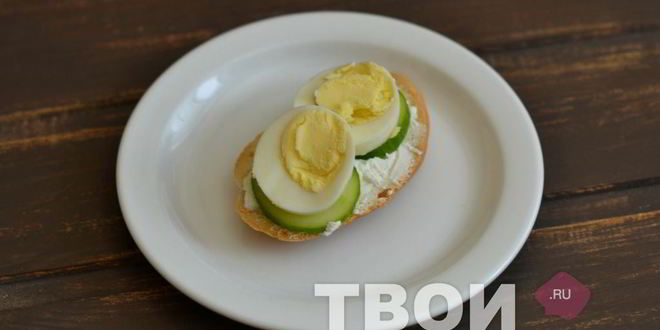 Рецепт бутерброда с яйцом