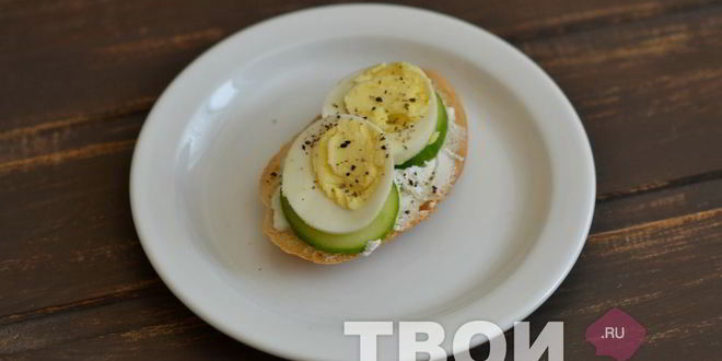 Рецепт бутерброда с яйцом