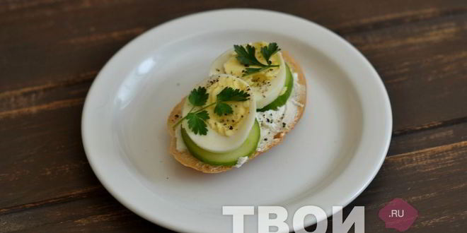 Рецепт бутерброда с яйцом