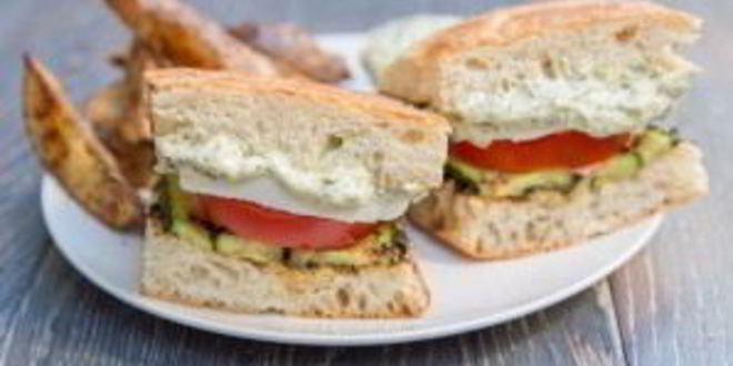 Рецепт бутербродов с кабачком и помидором