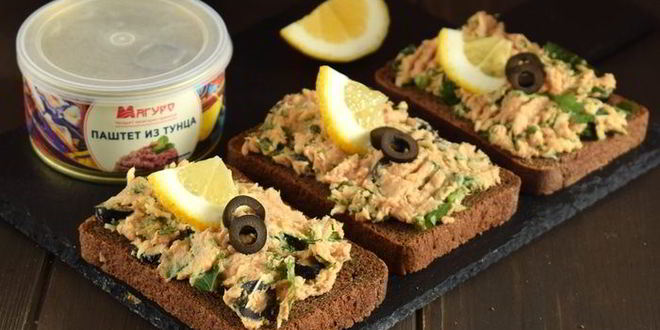 Рецепт Бутербродов с паштетом из тунца