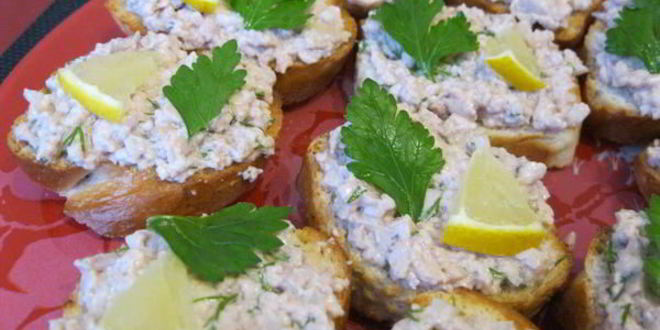 Рецепт бутербродов с печенью трески