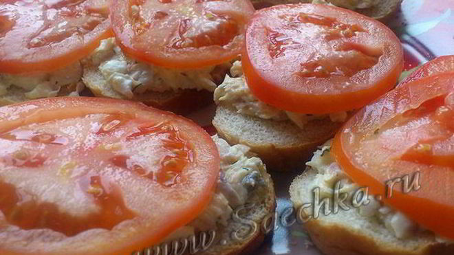 Рецепт бутербродов с рыбой