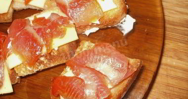 Рецепт Бутербродов с семгой — Кростини