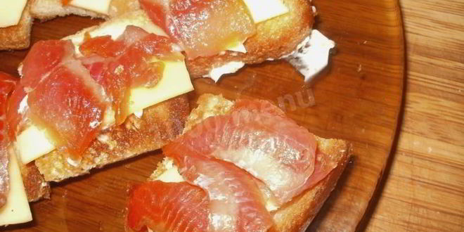 Рецепт Бутербродов с семгой — Кростини