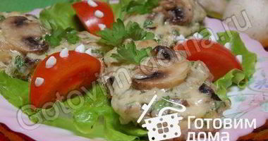 Рецепт Бутербродов с шампиньонами и сыром