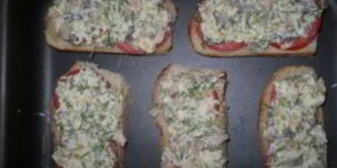 Рецепт бутербродов с шампиньонами