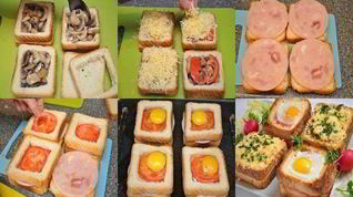 Рецепт Бутербродов с ветчиной и яйцом к завтраку