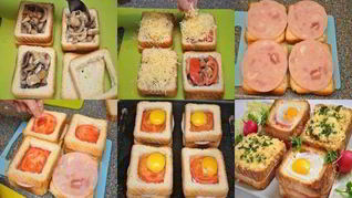 Рецепт Бутербродов с ветчиной и яйцом к завтраку