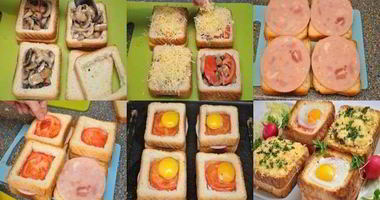 Рецепт Бутербродов с ветчиной и яйцом к завтраку