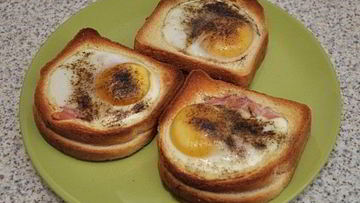 Рецепт Бутербродов в духовке с яйцом