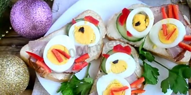 Рецепт быстрых бутербродов петушки