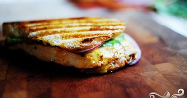 Рецепт Горячих бутербродов с курицей и абрикосовым соусом