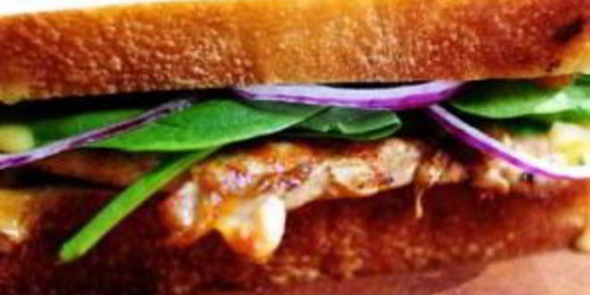 Рецепт горячих бутербродов с курицей и абрикосовым соусом