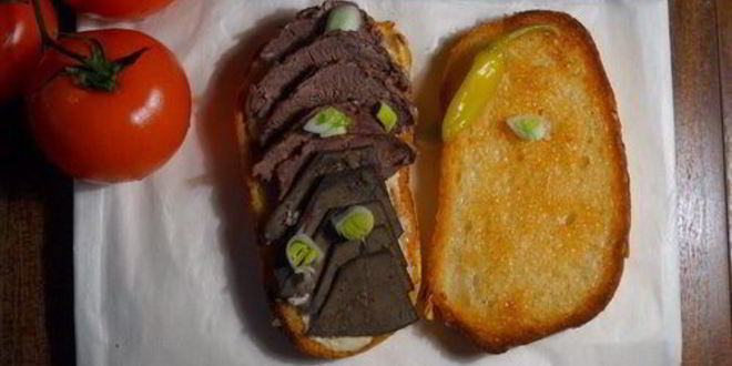 Рецепт Горячего бутерброда с ливером