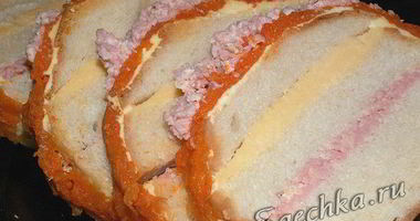 Рецепт Полосатых бутербродов