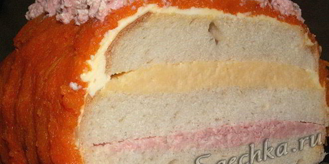 Рецепт полосатых бутербродов