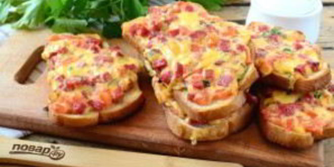 Рецепт сочных горячих бутербродов