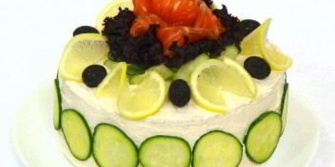 Рецепт торта бутербродного с рыбой