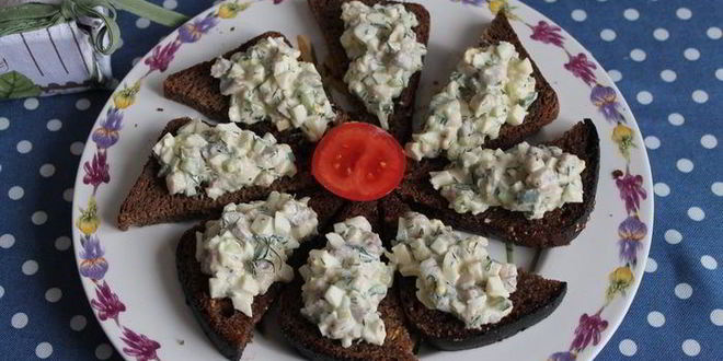 Рецепт Закусочных бутербродов с сельдью