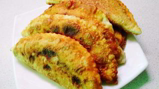 Рецепт Чебуреков из заварного теста с добавлением водки